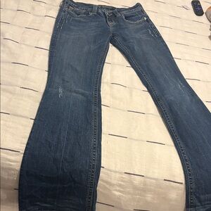 MEK Dark Blue Flare Jeans